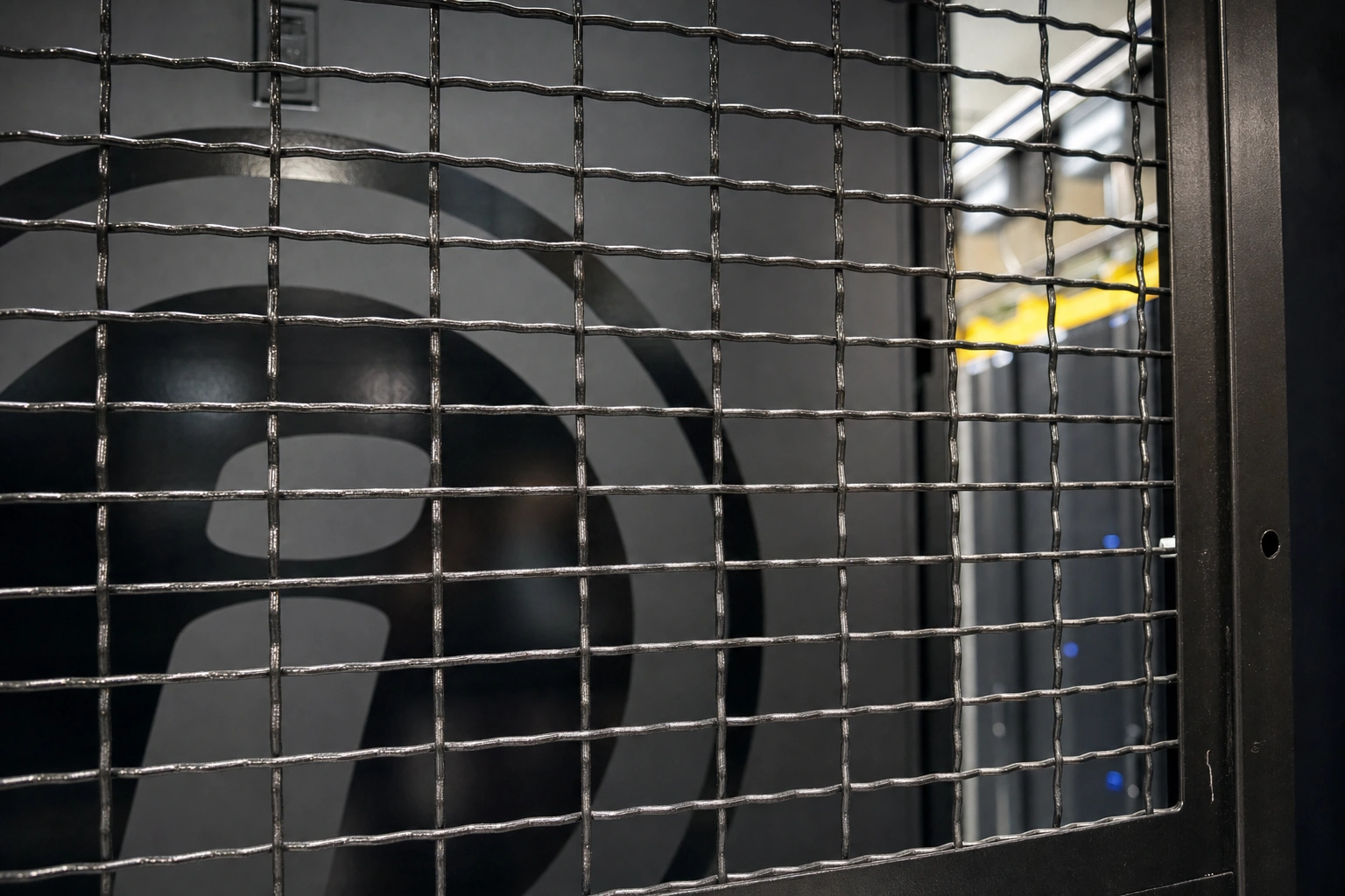 An Opus Interactive engineer working in the data hall.
