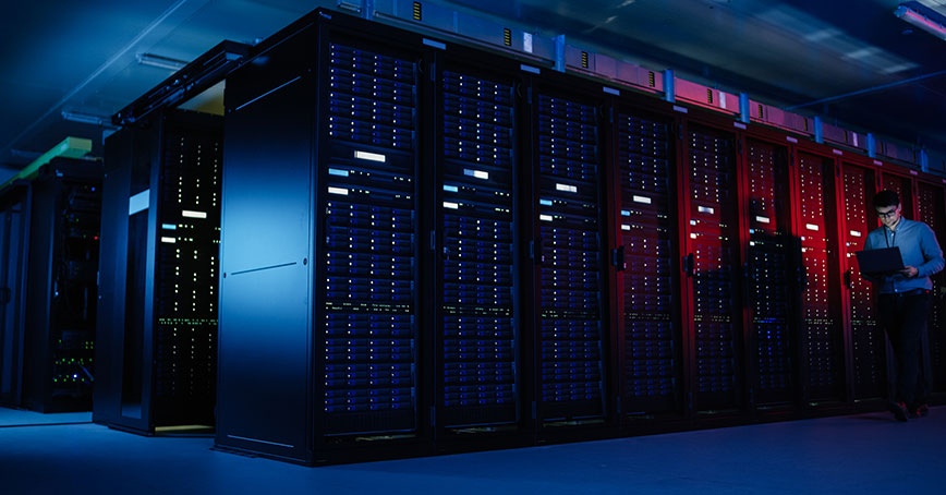 Photo of datacenter infrastructure highlighting enterprise cost savings with colocation services